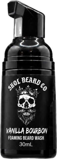 Vanilla Bourbon 30mL Foaming Beard Wash
